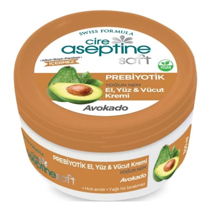 Cire Aseptine Soft Avokado Prebiyotik Krem 300 Ml