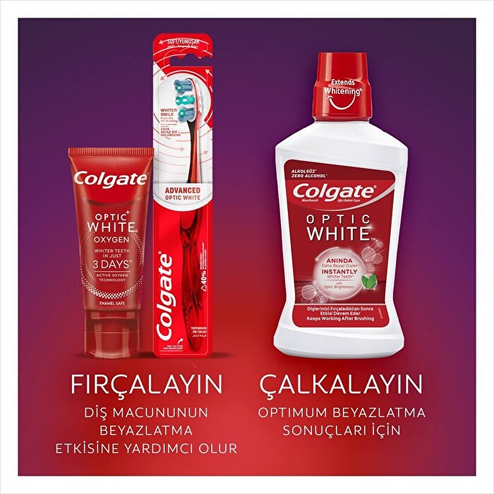 Colgate Optic White Oxygen Beyazlatıcı Aktif Oksijen Teknolojisi Diş Macunu 50 Ml