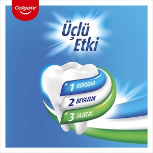 Colgate Üçlü Etki Diş Macunu 125 Ml + 125 Ml 2'li Paket - Thumbnail