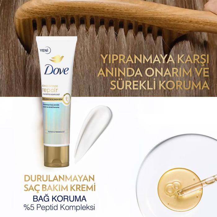 Dove Bond Intense Repair Durulanmayan Saç Bakım Kremi 150 Ml - 3