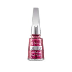 Flormar - Flormar Glitter Nail Enamel Oje GL03 Ruby Light