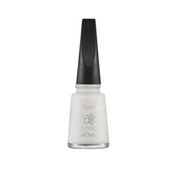 Flormar - Flormar Matte Nail Enamel Oje M01 White Board