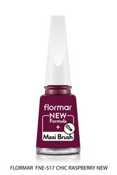 Flormar Oje Nail Enamel 517 Chic Raspberry New 