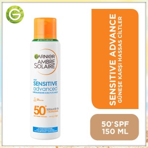 Garnier Ambre Solaire Sensitive Advanced Hipoalerjenik SPF50+ Güneş Koruyucu Sprey 150 Ml - Thumbnail