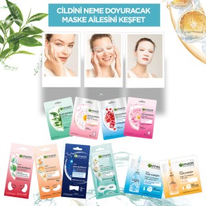 Garnier Nem Bombası Yorgunluk Karşıtı Gece Kağıt Göz Maskesi - Thumbnail