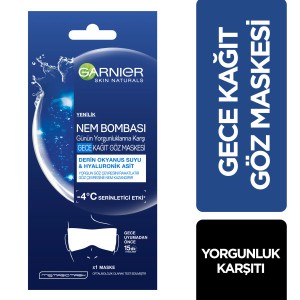 Garnier Nem Bombası Yorgunluk Karşıtı Gece Kağıt Göz Maskesi - Thumbnail