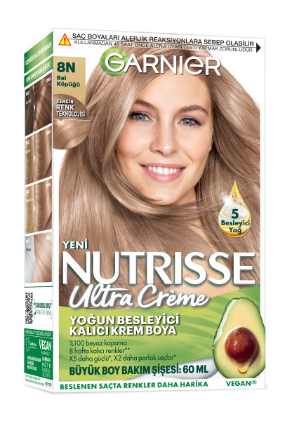 Garnier Nutrisse Ultra Creme 8N Bal Köpüğü