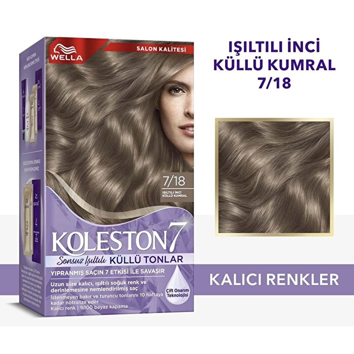 Koleston Supreme İnci Küllü Kumral 7/18 Saç Boyası