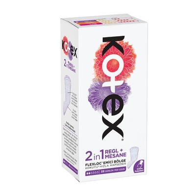 Kotex 2in 1 Regl ve Mesane Günlük Ped 22'li - 1