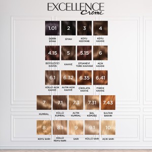 L'Oréal Paris Excellence Creme 7.1 Küllü Kumral Saç Boyası - Thumbnail