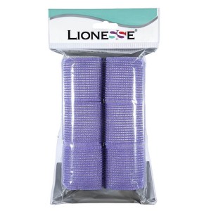 Lionesse - Lionesse Bigudi 1114 Süngerli Mor 6'lı Paket