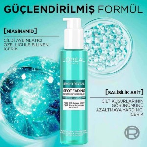 L'Oréal Paris Bright Reveal Cilt Kusuru İzi Karşıtı, Serum İçerikli Temizleme Jeli Niasinamid+Salisilik Asit 150 Ml - Thumbnail