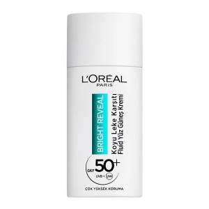 Loreal Paris Cilt - L'Oréal Paris Bright Reveal Spf 50+ Koyu Leke Karşıtı Fluid Günlük Yüz Güneş Kremi 50 Ml