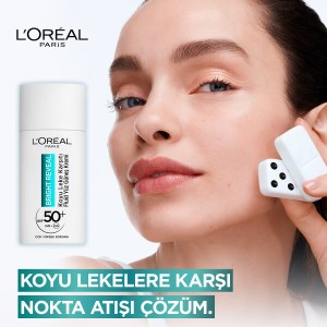 L'Oréal Paris Bright Reveal Spf 50+ Koyu Leke Karşıtı Fluid Günlük Yüz Güneş Kremi 50 Ml - Thumbnail