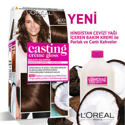 L'Oréal Paris Casting Crème Gloss Saç Boyası 400 Kestane