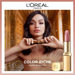 L'Oréal Paris Color Riche Saten Bitişli Ruj 505 Nude Resilient - Thumbnail