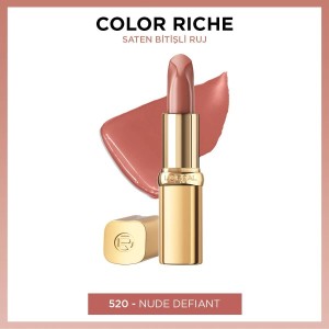 L'Oréal Paris Color Riche Saten Bitişli Ruj 520 Nude Defiant - Thumbnail