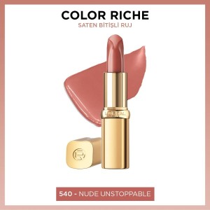 L'Oréal Paris Color Riche Saten Bitişli Ruj 540 Nude Unstoppable - Thumbnail