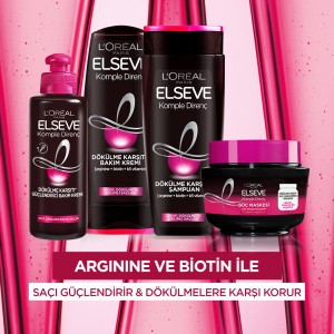 L'Oréal Paris Elseve Arginine Direnç x3 Dökülme Karşıtı Bakım Kremi 360 Ml - Thumbnail