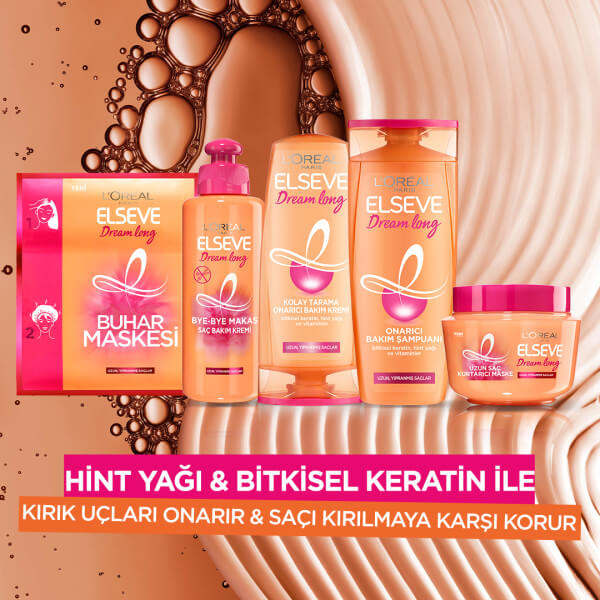 L'Oréal Paris Elseve Dream Long Bye Bye Makas Saç Bakım Kremi 200 Ml