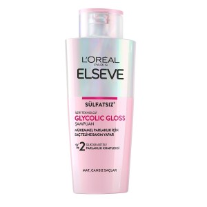 Elseve - L'Oréal Paris Elseve Glycolic Gloss Mükemmel Parlaklık için Bakım Yapan Şampuan 200 Ml