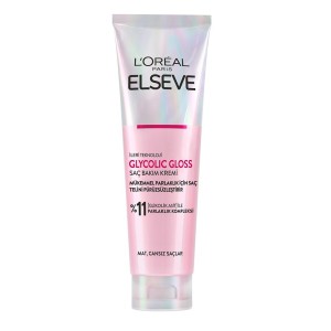 L'Oréal Paris Elseve Glycolic Gloss Mükemmel Parlaklık için Pürüzsüzleştirici Saç Kremi 150 Ml - Loreal Paris Elseve