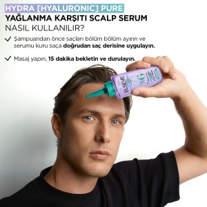 L'Oréal Paris Elseve Hydra Hyaluron Yağlanma Karşıtı Peeling Etkili Saç Derisi Serumu 102 Ml - Thumbnail