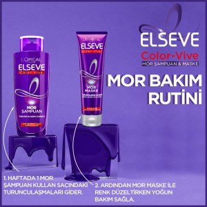 L'Oréal Paris Elseve Turunculaşma Karşıtı Mor Şampuan 200 Ml - Thumbnail