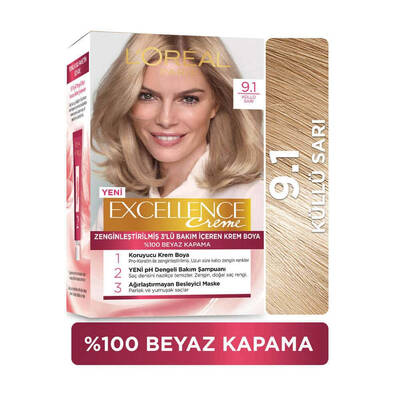 L'Oréal Paris Excellence Creme Saç Boyası 9.1 Küllü Sarı