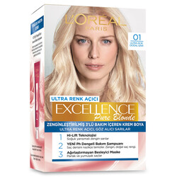 L'Oréal Paris Excellence Pure Blonde Saç Boyası 01 Ultra Açık Doğal Sarı - Thumbnail