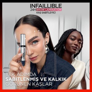 L'Oréal Paris Infaillible 24H Brow Lamination Şeffaf Kaş Sabitleyici - Thumbnail