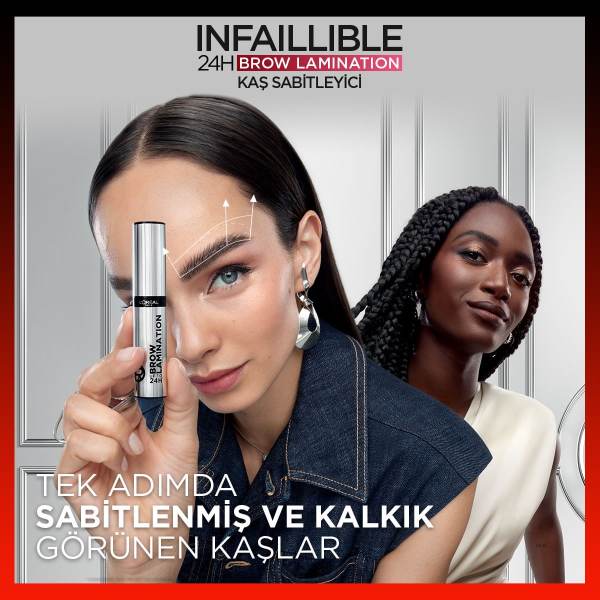 L'Oréal Paris Infaillible 24H Brow Lamination Şeffaf Kaş Sabitleyici