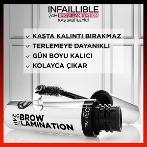 L'Oréal Paris Infaillible 24H Brow Lamination Şeffaf Kaş Sabitleyici - Thumbnail