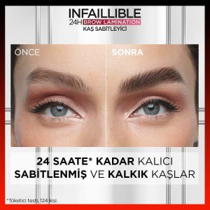 L'Oréal Paris Infaillible 24H Brow Lamination Şeffaf Kaş Sabitleyici - Thumbnail