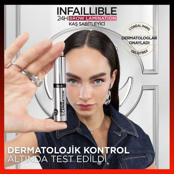 L'Oréal Paris Infaillible 24H Brow Lamination Şeffaf Kaş Sabitleyici