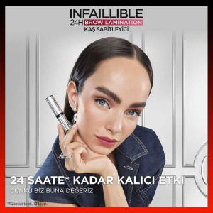 L'Oréal Paris Infaillible 24H Brow Lamination Şeffaf Kaş Sabitleyici - Thumbnail