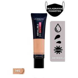 Loreal Paris Makyaj - L'Oréal Paris Infaillible 24H Matte Cover Foundation 145 Rose Beige