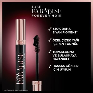 L'Oréal Paris Lash Paradise Forever Noir Maskara - Thumbnail