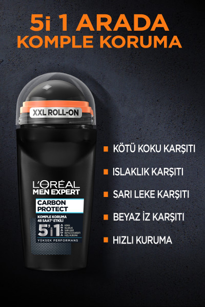 L'Oréal Paris Men Expert Carbon Protect 5in1 Roll-On 50 Ml