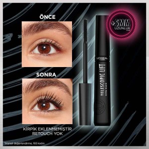 L'Oréal Paris Telescopic Lift Mascara Ekstra Siyah - Thumbnail