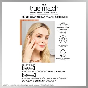 L'Oréal Paris True Match Aydınlatan Serum Kapatıcı - 4N - Thumbnail