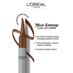 L'Oréal Paris Unbelieva Brow Micro Tatouage Kaş Kalemi 109 Ebony - Thumbnail