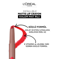 L'Oréal Paris Infaillible Matte Lip Crayon Ruj 105 Sweet&Salty - Thumbnail