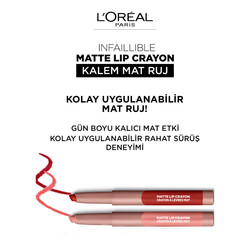 L'Oréal Paris Infaillible Matte Lip Crayon Ruj 105 Sweet&Salty - Thumbnail