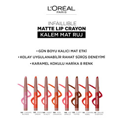 L'Oréal Paris Infaillible Matte Lip Crayon Ruj 105 Sweet&Salty - Thumbnail