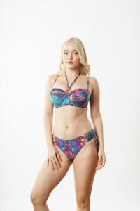 Louren Mayo - Louren B1851 Boş Straplez Bikini Takımı Petrol 38