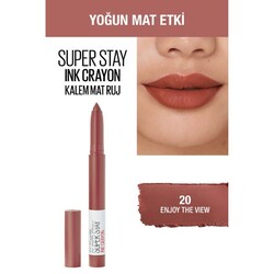 Maybelline Super Stay Ink Crayon Kalem Mat Ruj 20 Enjoy The View - Thumbnail