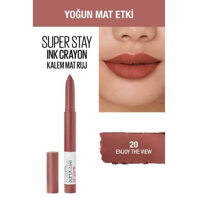 Maybelline Super Stay Ink Crayon Kalem Mat Ruj 20 Enjoy The View