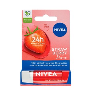 Nivea Fruity Shine Çilek Dudak Koruyucu 4,8 Gr - Nivea