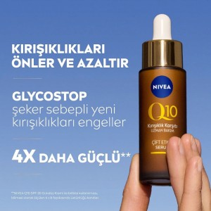 Nivea Kırışıklık Karşıtı Yüz Bakım Serumu Q10 30 Ml - Thumbnail